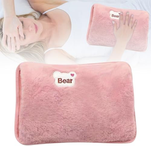 Borsa Acqua Calda Elettrica, Borsa Acqua Calda Elettriche Con Rivestimento Morbido In Microfibra, Scaldino In Peluche, Scaldamani, Scaldapiedi, Ideale Per Ridurre Dolori Muscolari, Dorsali e Mestruali