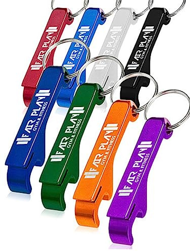 Porte-clés décapsuleur personnalisé épais en vrac, texte/logo/photo personnalisé (50, standard)