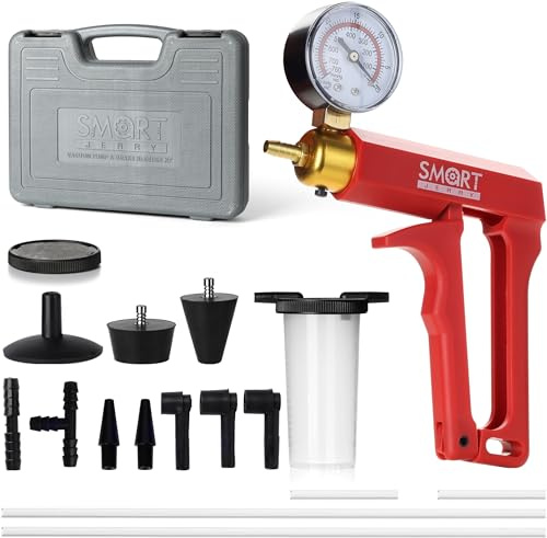 SMART JERRY Brake Bleeder Kit with Hand Vacuum Pump, 2026 Quality Upgraded