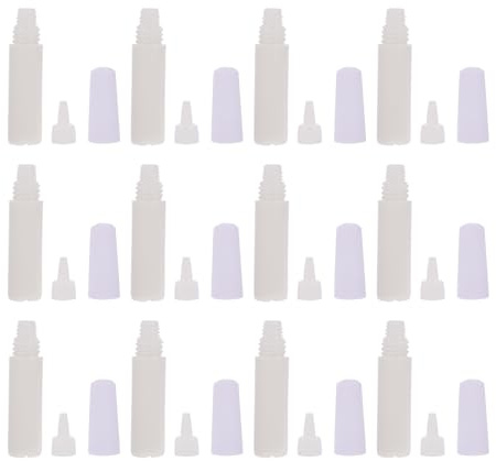 minkissy 50 Stück Weißer Multifunktionskleber 6ml Flasche Wasserlöslicher Bastelkleber mit Starker Haftkraft und Hoher Praktikabilität für Selbstgemacht Projekte
