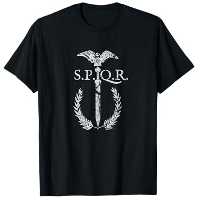 SPQR Eagle Gladius Sword Emblem of the Roman Empire TShirt T-Shirt
