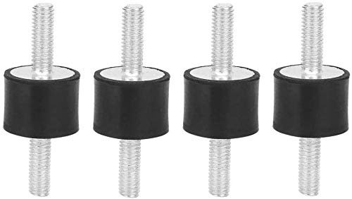 Aigend M6 Gummilager, 4 Stück Anti-Vibrations-Gummispulenhalterungen Metallgebundenes Gummiteil für Benzinmotoren Wasserpumpen(VV20*15 M6*18)