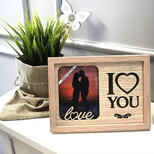 power gift I LOVE YOU - Bilderrahmen. Fotorahmen zum Aufstellen und Aufhängen. Foto. Einzigartiges Geschenk für jeden Anlass. Leidenschaft. Liebeserklärung/Declaration of love.
