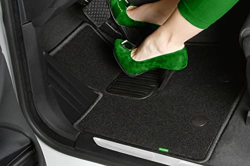 KLEVER Textile Fußmatten Set passend für Opel Grandland X | 2019–2025 | passgenaue Auto Teppichmatten, Velours Fußmatten, rutschfest, 4-teilig