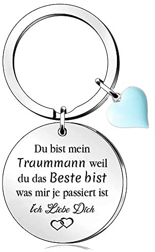 Ehemann Schlüsselanhänger Ringe Männer Valentinstag Seelenverwandter Geburtstag Freund Schlüsselring Romantische Liebe Andenken Verlobung Erntedankfest Traummann Weihnachten Hochzeit Zubehör
