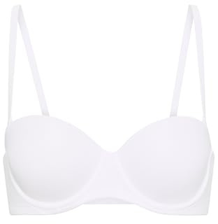 Victoria's Secret Reggiseno push-up senza spalline rosa, da indossare ovunque, reggiseni da donna (32A-38DD), Bianco ottico., 3 C (Taglia Produttore: 34C)