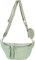 styleBREAKER Damen Halbmond Crossbody Schultertaschen Set 3-Teilig, Schultergurt mit Muster, Schlüsselanhänger, Börse 02012398, Farbe:Lindgrün
