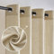 MIULEE Tende per Interni Tenda Camera da Letto Soggiorno Lino Finestre Con Occhielli Tenda a Pannello Traslucido Adatte Moderne Trasparente Tende Cucina Beige 140 x 245 CM