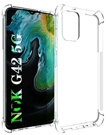 SCL Hülle Für Nokia G42 5G Handyhülle Nokia G42 5G Hülle, Hülle-Kristallklarer Anti-Kratzer Weiche TPU Coverhülle mit Eckenschutz, Ultra klar