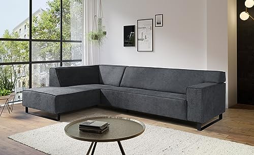 Verona Idee Ecksofa Luxus Komfort 5-Sitzer Couch Paris Modernes, Komfortables Wohnzimmer-Sofa in stilvollem Design 285/190/77