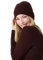 Style & Republic Kaschmir Sport Mütze-Beanie Damen aus 100% Cashmere - Dein kuscheliger Premium Beanie für stilvolle Herbst- & Winter-Momente- Chocolate