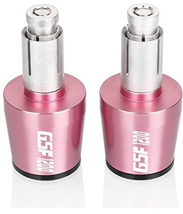 Für Suzuki GSF1200 GSF 1200 Bandit 1996-2007 1997 1998 1999 Motorrad 78'' 22MM Lenkergriffe Ende Griff Bar Kappe Enden Stecker (Color : Pink-Black)