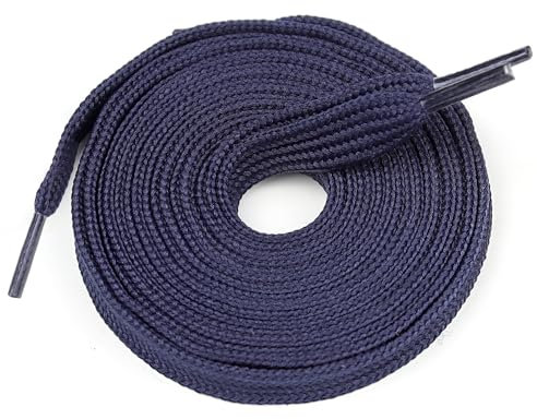 PROPOG 2 Paia Lacci Scarpe Blu, Stringhe Scarpe 120cm - Larghi 10mm Adulti Bambini, Lacci per Scarpe Sportivi Piatti/Sneakers/Scarpe da Ginnastica/Scarpe Sportive