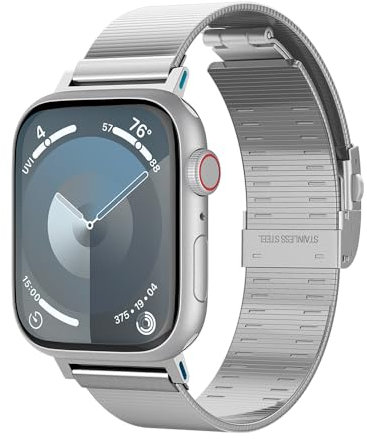 Spigen Correa Sleek Link Compatible con Apple Watch Series 10 42mm, Series 9/8/7/6/5/4/SE 41mm, 40mm - Plata
