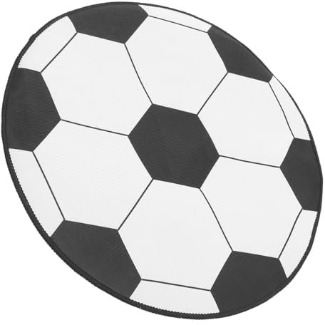 SEWACC Football Rug Round Living Room Mat Non-skid Office Chair Pad Computer Desk Mat