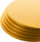 LARRYROO Runde Kuchenplatten, 13 mm dick, bunt, mit Folie überzogen (Gold, 40,6 cm), 5 Stück