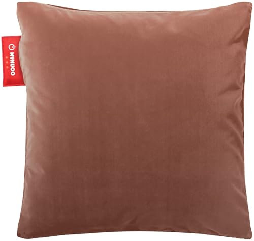 Nunuoo Samt-Heizkissen – Infrarotheiztechnologie – Heizelemente – mit automatischer Abschaltung – Winterkissen – kabellos – USB wiederaufladbar – 4 bis 8 Stunden Wärme (45 * 45 Rosa)