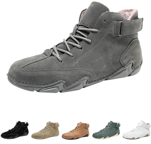 Generisch Winterstiefel Damen Gefüttert Winterschuhe Stiefeletten Warm Kurzschaft Unisex Winterschuhe Warme Gefütterte Winterstiefel Wasserdicht Wanderschuhe Frauen Wandern