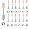 100 Pièces Clous Filetés pour Cloueur Beton - Kit Complet avec Écrous M8, Mini Clous, Rivet, Loutil Parfait pour Mini Pistolet à Clous Manuel, pour Fixation Murale et Réparation