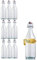 Set di 10 Bottiglie in Vetro per orzata con Tappo Meccanico, 1000 ml, Trasparente