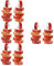 Angoily 4 Ensembles Ruban Adhésif Washi Lot De Décoratifs Pour Bricolage Scrapbooking Journal Design Nouvel An Chinois Adhésif Pratique 12 Rouleaux*4