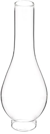JECOMPRIS Cheminée De Lampe à Huile Verre Transparent Diamètre 5 Cm Abat-Jour Coupé-Vent Remplacement pour Lampe à Pétrole Usage Intérieur Accessoires