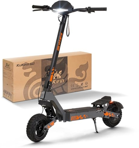 Kukirin G2 Patinete Electrico Adultos,Electric Scooter,Patin Electrico Todoterreno Potente,Potencia máxima de 800 W,Batería 15Ah,Autonomía 60 Km,Ruedas de 10 Pulgadas