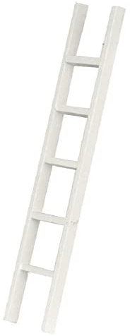 Melody Jane Dolls House White Straight Step Ladder 6 inch Miniature Accessory