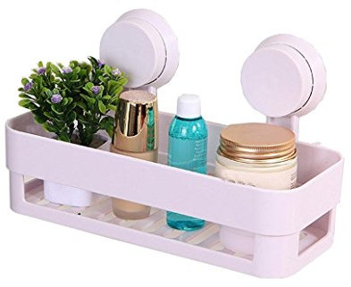 Gearmax Etagère de Douche avec Ventouse, Étagère de Rangement Mural Organiseur pour Salle de Bain et Cuisine