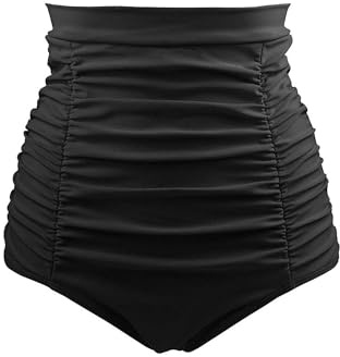 Laorchid retro dam dam hög midja bikini byxor shorts mage way, svart, 40