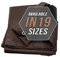Tarp Cover Brown Black Heavy Duty Thick Material, Waterproof, Great for Tarpaulin Canopy Tent, Boat, RV Or Pool Cover! by Trademark Supplies (8X10, Heavy Duty)