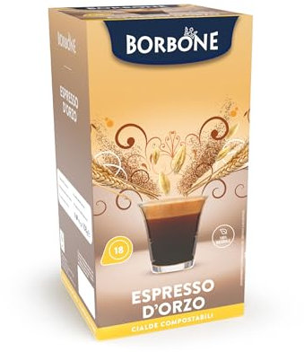 18 Cialde Filtro Carta 44Mm Caffe' Borbone Espresso D'Orzo