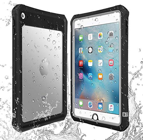 AICase Custodia Impermeabile Antiurto per Apple iPad Mini 5/iPad Mini 4,Custodia Impermeabile a 360° Trasparente con Supporto Regolabile per iPad Mini 5/iPad Mini 4