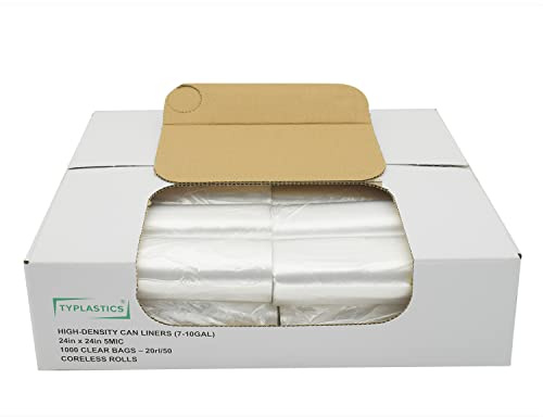 TYPLASTICS Trash Can Liners - Wholesale 1000 Count 7-10 Gallon Trash Bags