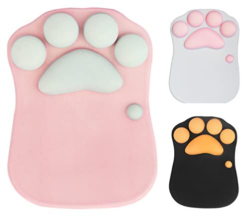 Star-LINK Ergonomische Mauspad mit Handgelenkauflage, Cartoon Katze Mauspad mit Gelkissen Handgelenk Kissen Mouse Pad Office Komfort Gaming Mausmatte Dekor für Kinder Computer Laptop Zubehör Geschenk