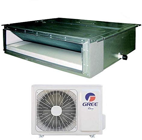 Climatisation mono canalisée Gree 48000 Btu R32 A++ Commande murale incluse