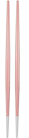 Palillos chinos de acero inoxidable 304 Juego de vajilla de palillos de sushi japonés Inicio Cocina Comedor Cubiertos(Rosado)
