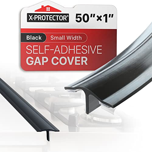 Silicone Stove Gap Cover X-Protector 127 cm Guard Between Stove and Counter | Self-Adhesive Guard Between Stove and Counter - Heat Resistant Oven Counter Gap Protector - Stove Top Spill Guard