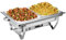 Youyijia Chafing Dish Edelstahl Speisebehälter Essens Behälter mit Deckel Speisenwärmer Buffetwärmer mit Faltbaren Beinen Wärmebehälter für Catering Buffet und Party