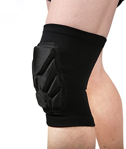 lenpestia Volleyball Knee Pads 1 Pair Thick Sponge Protective Knee Pads Collision Avoidance Wrestling Knee Pads Dance for Basketball Volleyball Runining Riding Outdoor Sport (M)