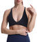Aoxjox Damen Sienna Low Impact Sport-BH, Schwarzes Leopardenmuster, S