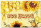 CREATCABIN Biene Happy Schild Sonnenblumen Metallblechschilder Vintage Rustikale Wanddekoration Gartenhaus Plakette Poster Kunstwerk Geschenk Für Zuhause Bauernhof Garten Küche Kaffee Büro Garage
