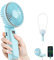 TUNISE Ventilateur portable à main, ventilateur rechargeable, 4000mAh, réglable à 180°, 6 vitesses, affichage de la charge en temps réel, ventilateur pliable rechargeable par USB