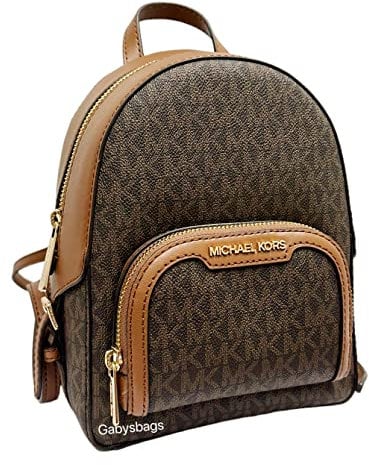 Michael Kors Jaycee XS Mini Convertible Backpack MK Signature Crossbody, Braun, Mini, Umwandelbarer Rucksack, Einheitsgröße