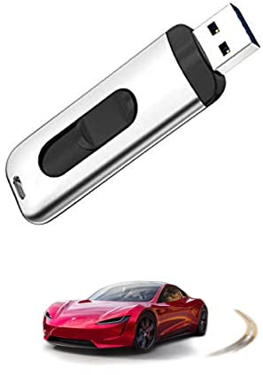 YANGKTIC Tesla USB 128GB USB 3.1-SSD Flash Drive - Tesla Model 3 - Model S - Model X - Model Y - 128GB Solid State Drive Portable