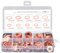 ISTOVO 200pcs O Ring Kupfer Metrische Unterlegscheiben Sortiment Kit O Ring Kupfer Tablett Dichtscheibe 9 Größen M5 M6 M8 M10 M12 M14
