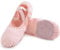 Uniuni Elastische Ballettschuhe Mädchen Ballettschläppchen Kinder rutschfeste Ballett Schläppchen Leinen Tanzschuhe Ballerina Tanzschläppchen Weich Gymnastikschuhe Geteilte Ledersohle Rosa 30