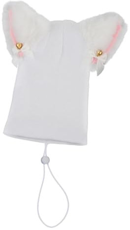 Dickly Skihelm-Abdeckungsschutz, lustige Skihelm-Abdeckungen, weiche warme Helme, Zubehör, Weißes Kätzchen