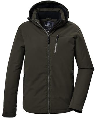 G.I.G.A. DX Herren Funktionsjacke/Outdoorjacke mit abzippbarer Kapuze GW 64 MN JCKT, dunkel olivgrün, L, 42539-000
