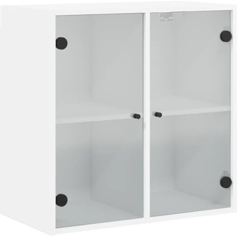 vidaXL Wandschrank mit Glastüren Weiß 68x37x68,5 cm